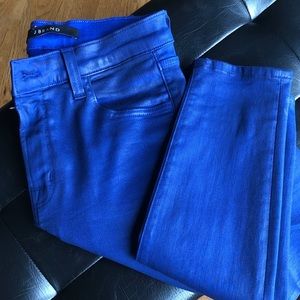 Perfect J Brand Alana high rise crop coated jean